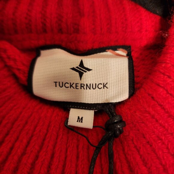 Tuckernuck Red Fringe Caswell Sweater NWT Med - Picture 8 of 11